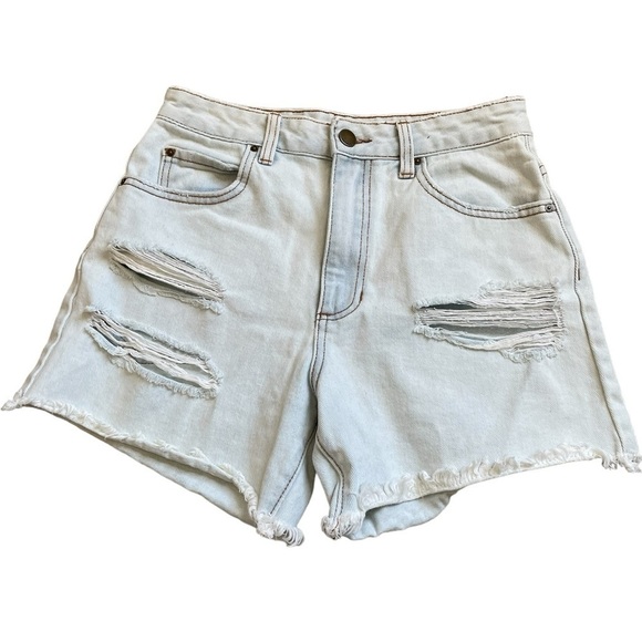 Billabong Women's How Bout That Denim Shorts Size 25 - Picture 3 of 6